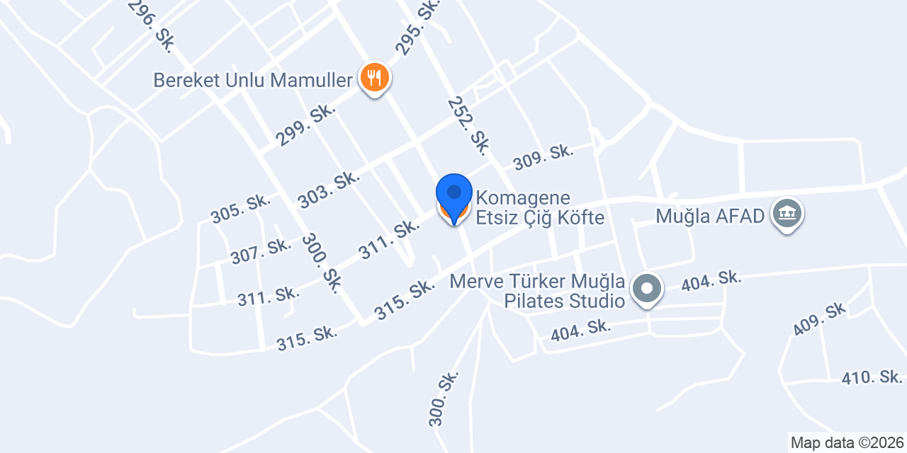 Komagene Etsiz Çiğ Köfte konumu