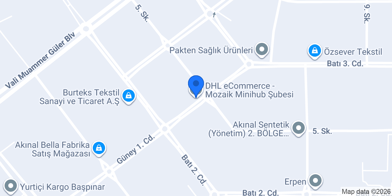 DHL eCommerce - Mozaik Minihub Şubesi konumu