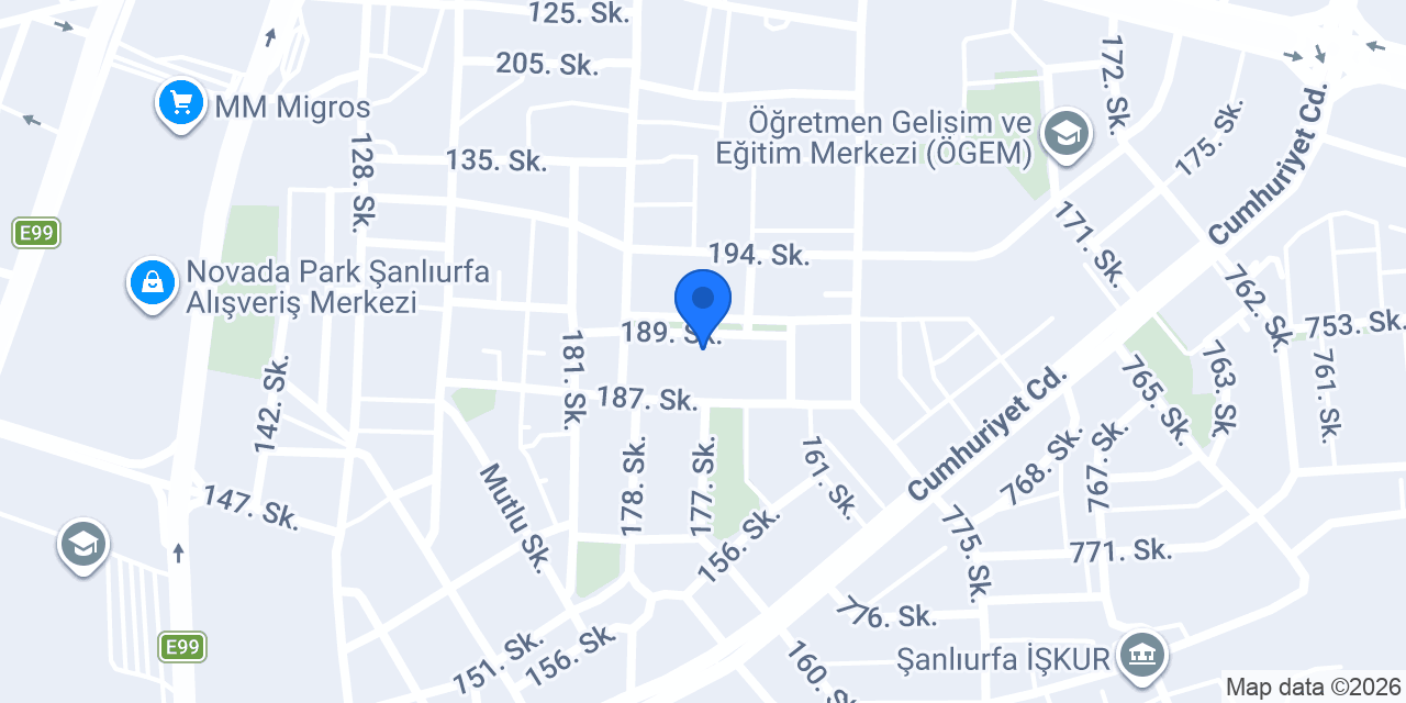 Sanliurfa Hanimin Mutfagi konumu