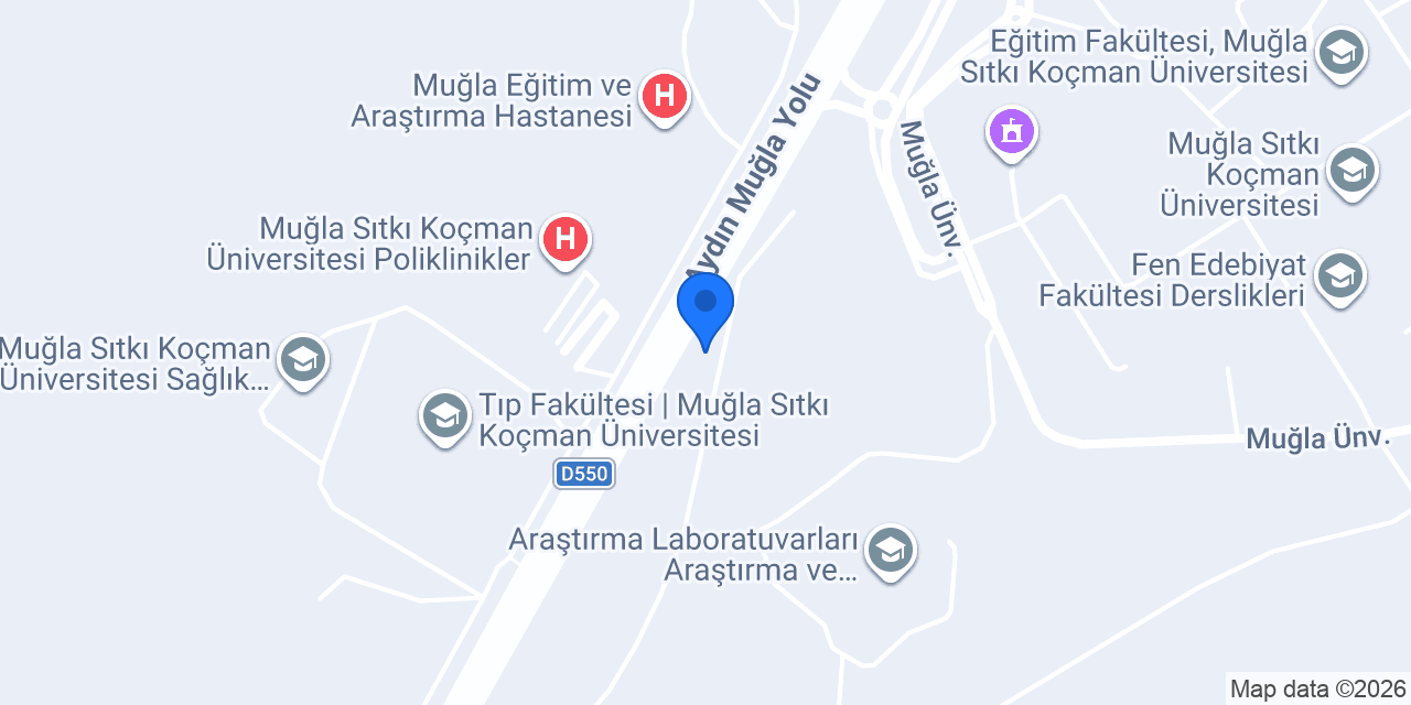 Muğla Hastane Taksi konumu