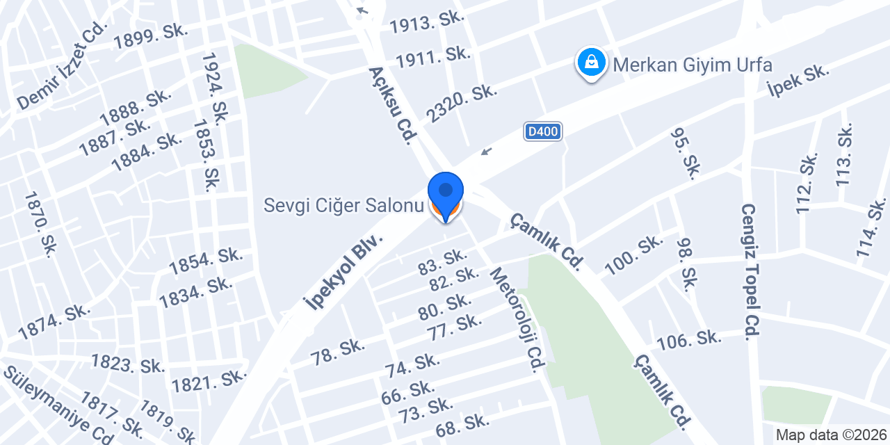 Sevgi Ciğer Salonu konumu