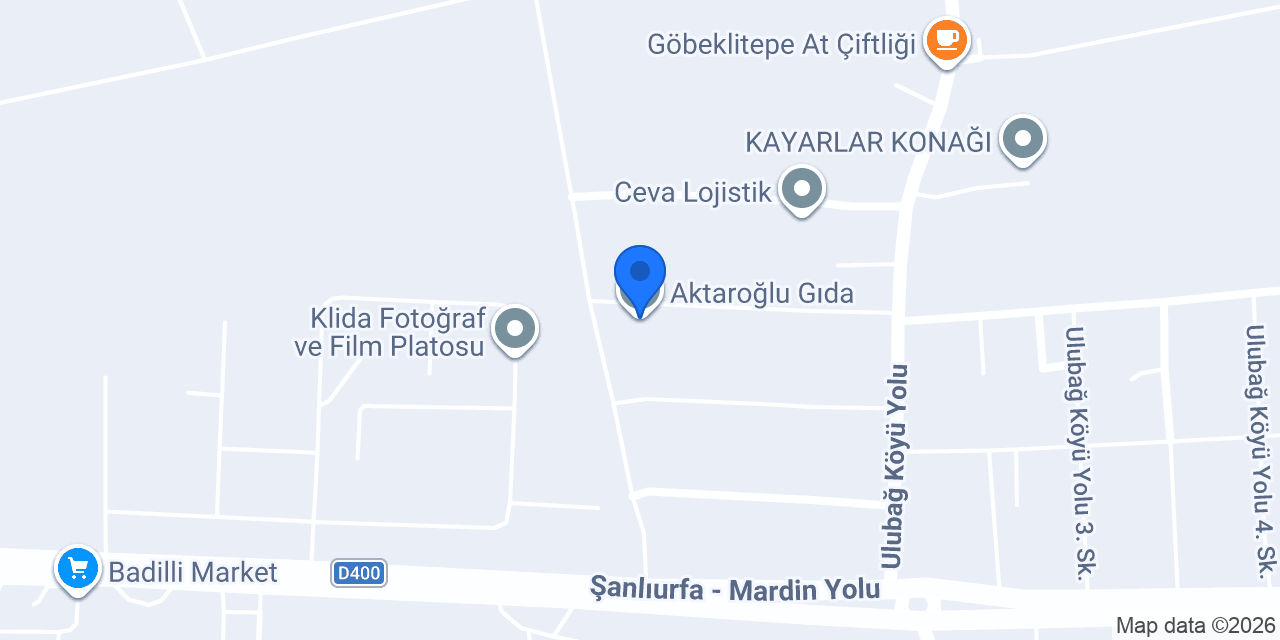 Aktaroğlu Gıda konumu