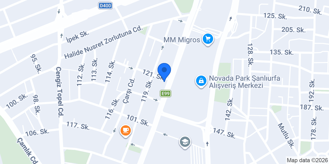 Kebo Şanlıurfa Cadde konumu