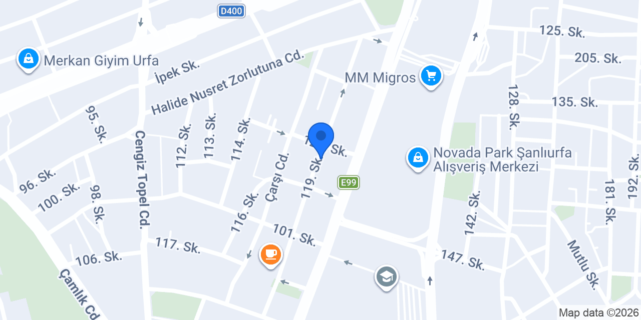 Edessa Prime Şanlıurfa Masaj Salonu konumu
