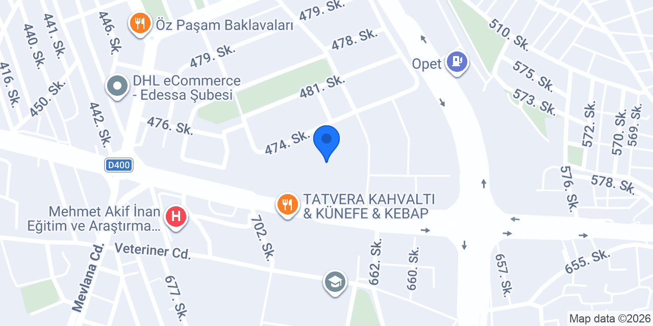 GülRû Hizmet Merkezi konumu
