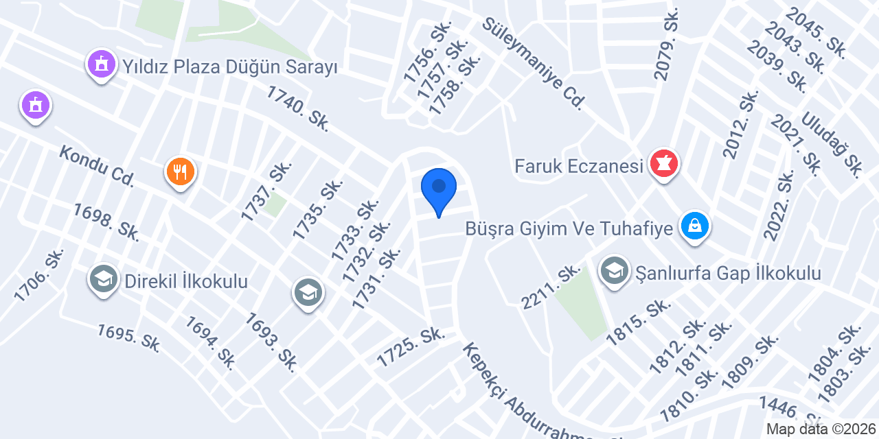 ŞANLIURFA KÜLÜNÇE konumu