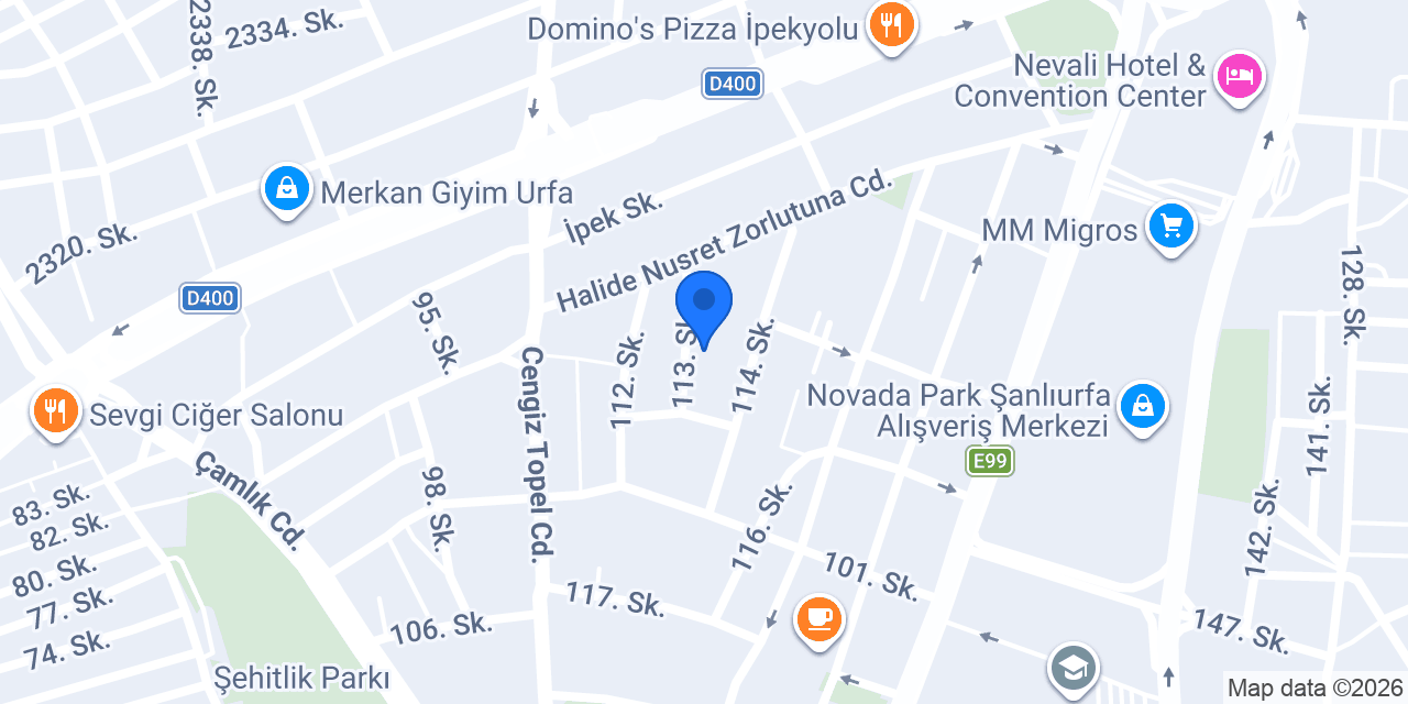 URFA MASAJ SALONU YENİ konumu