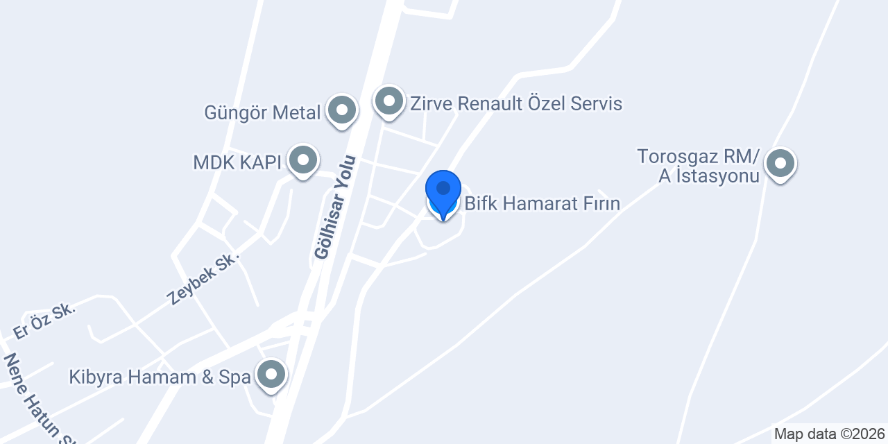 Bifk Hamarat Fırın konumu