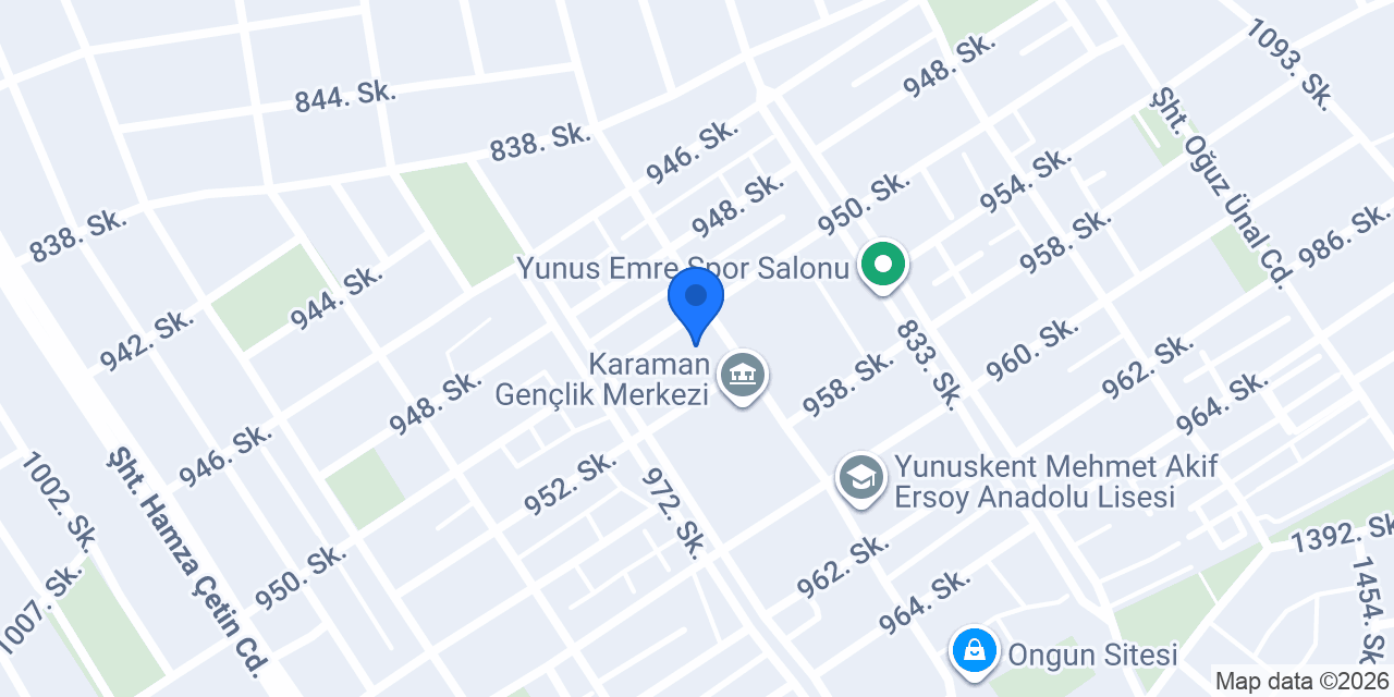 Karaman 3 Nolu Aile Sağlık Mrk. konumu