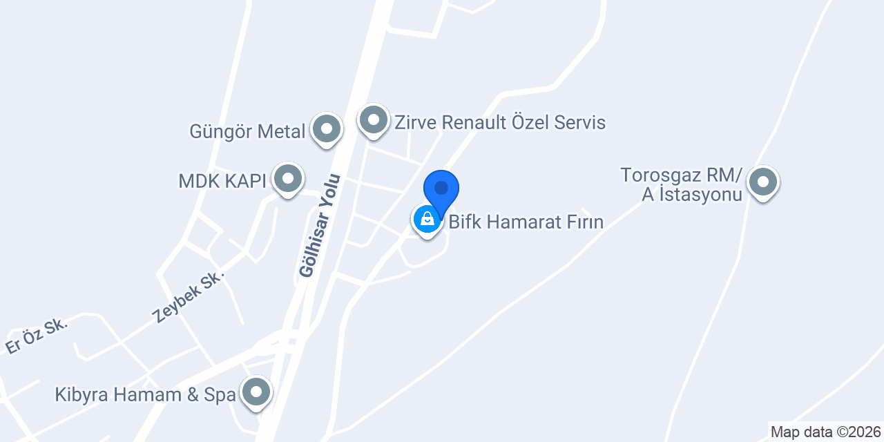 Gölhisar Fısıltı Cafe konumu