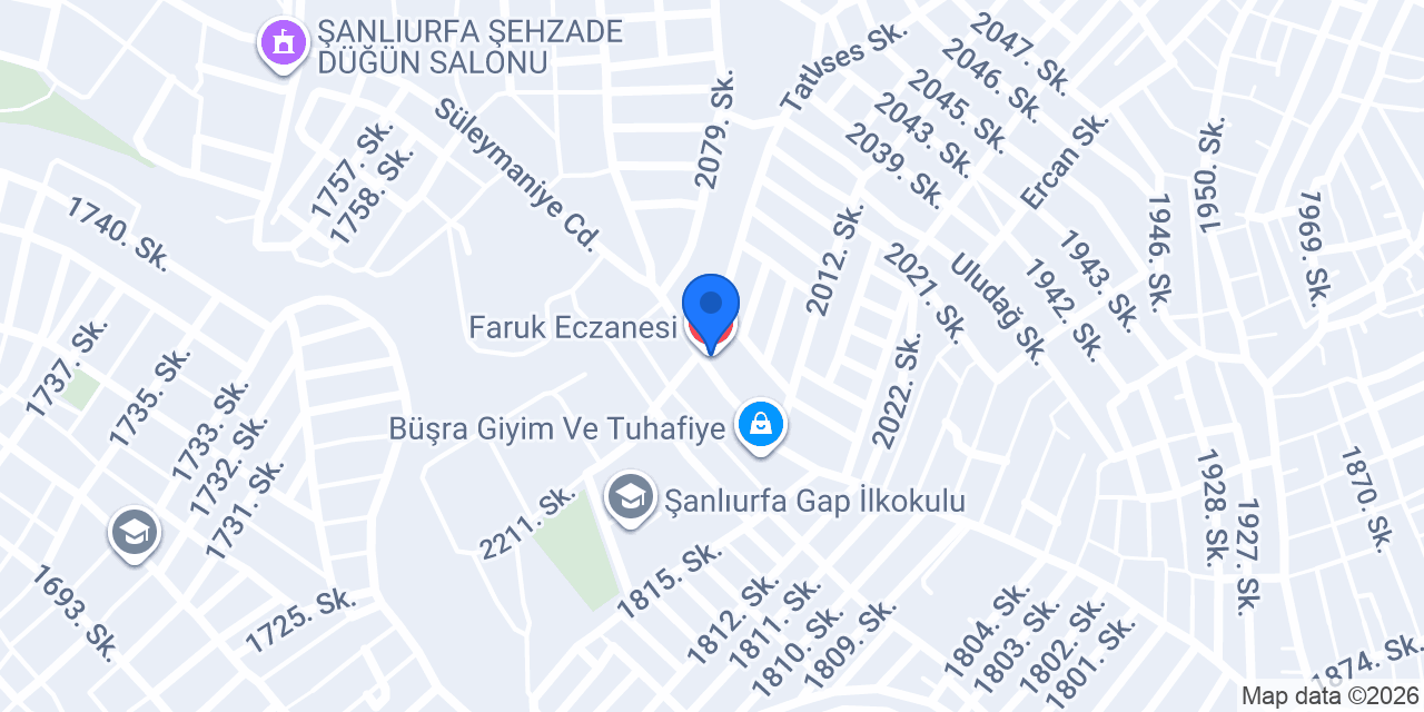 Faruk Eczanesi konumu