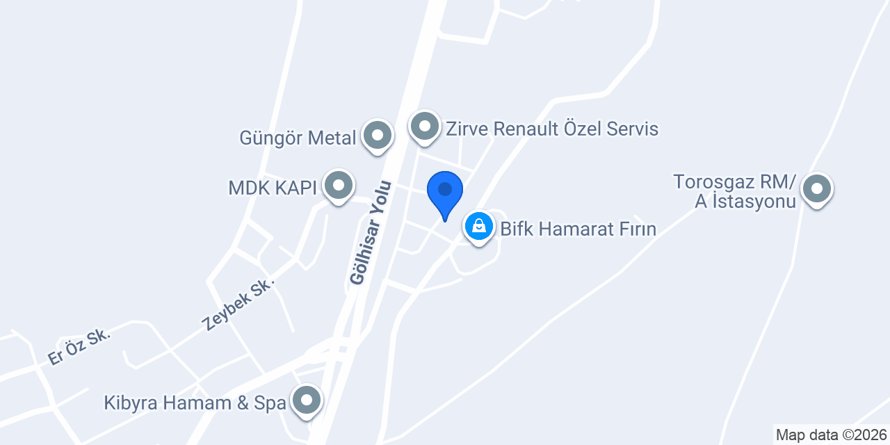 Çılgın Döşemeci konumu