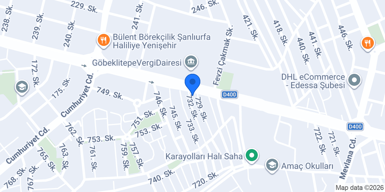 Harran Devlet Hastanesi konumu