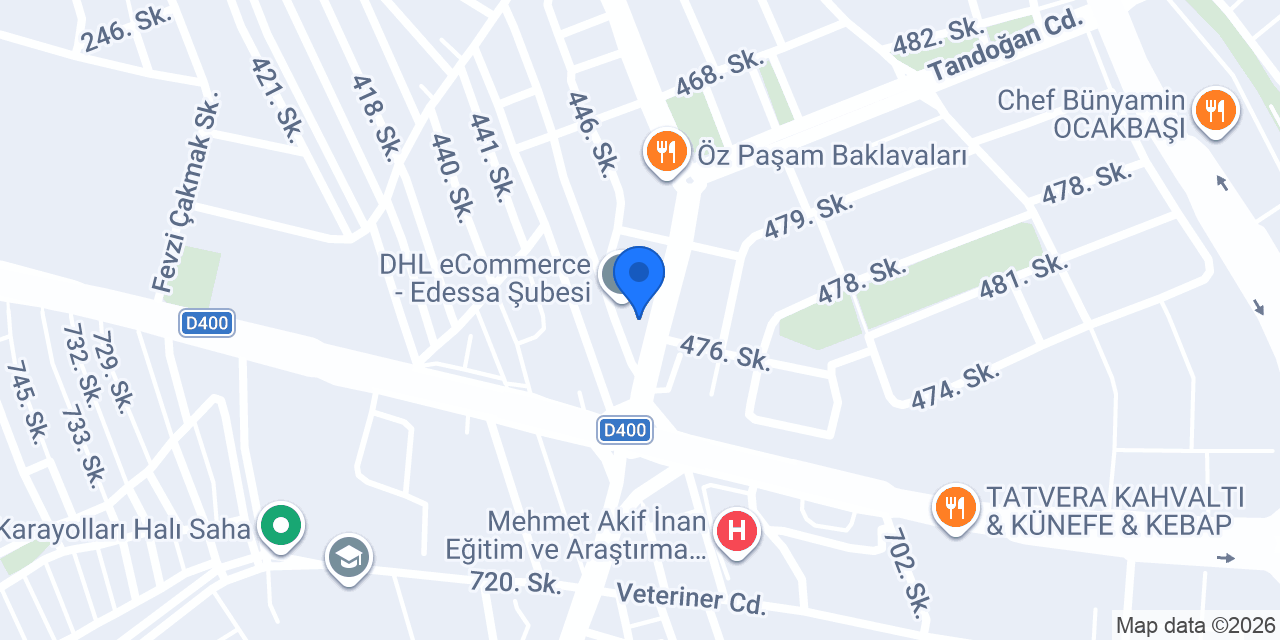Kelebek Ocakbaşı konumu