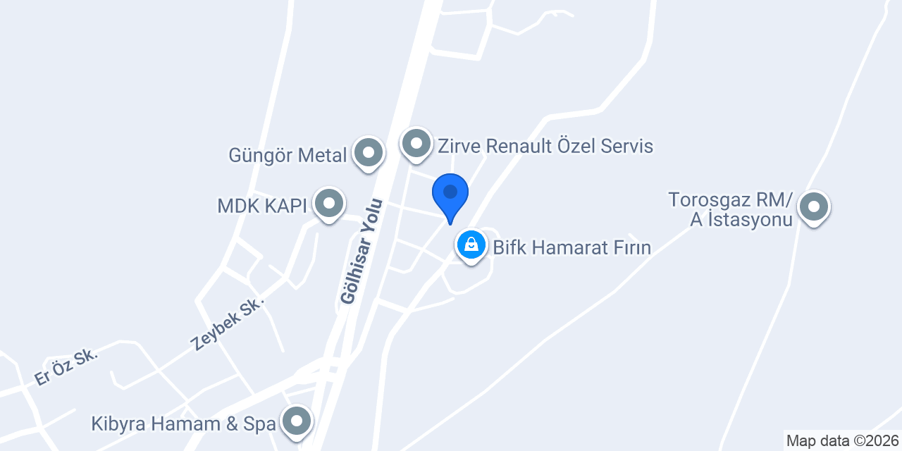 Ak-er Oto Tamir konumu