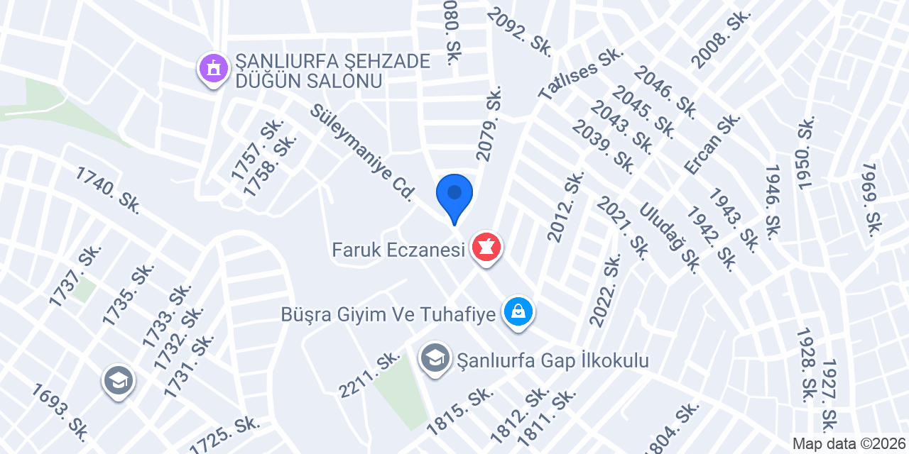 Urfa Taksi konumu
