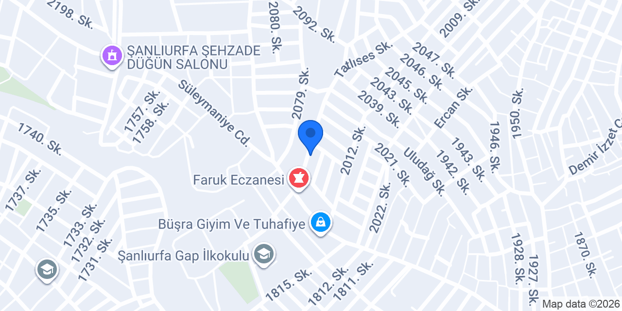 Güler Cam Pvc Ayna Şanlıurfa konumu