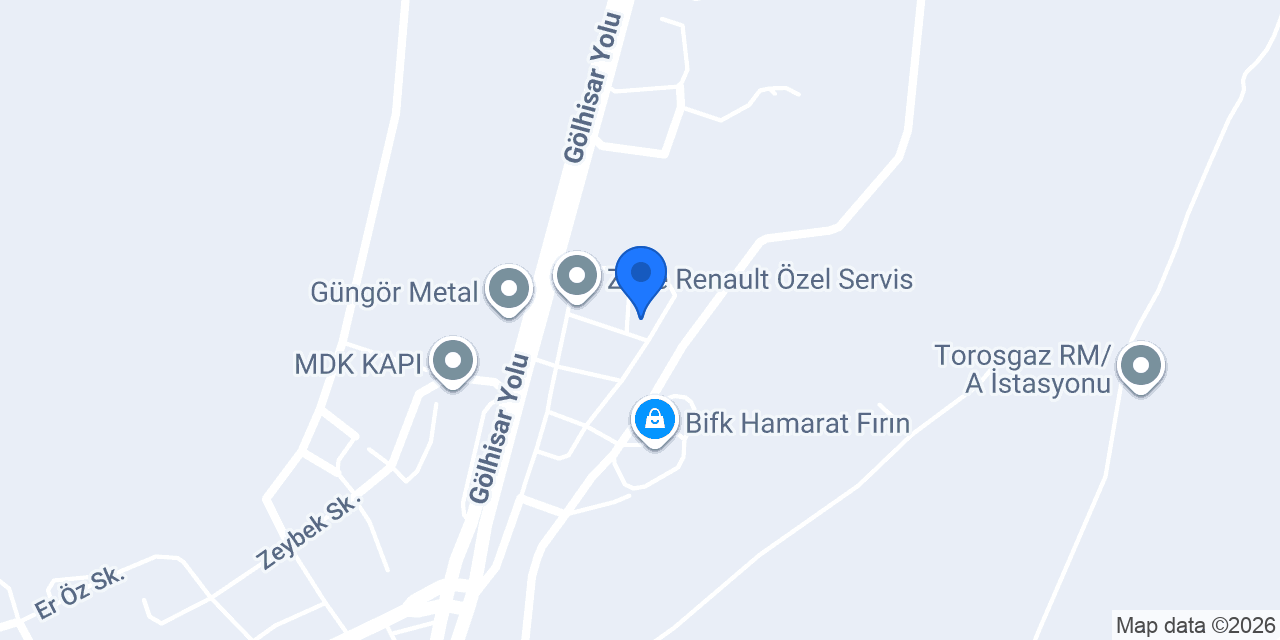 Erçelikler Oto Elektrik konumu
