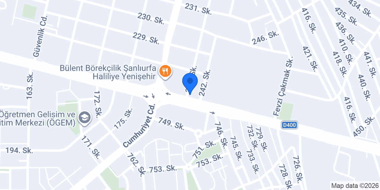 ÖZEKSOFT AKINSOFT ŞANLIURFA konumu
