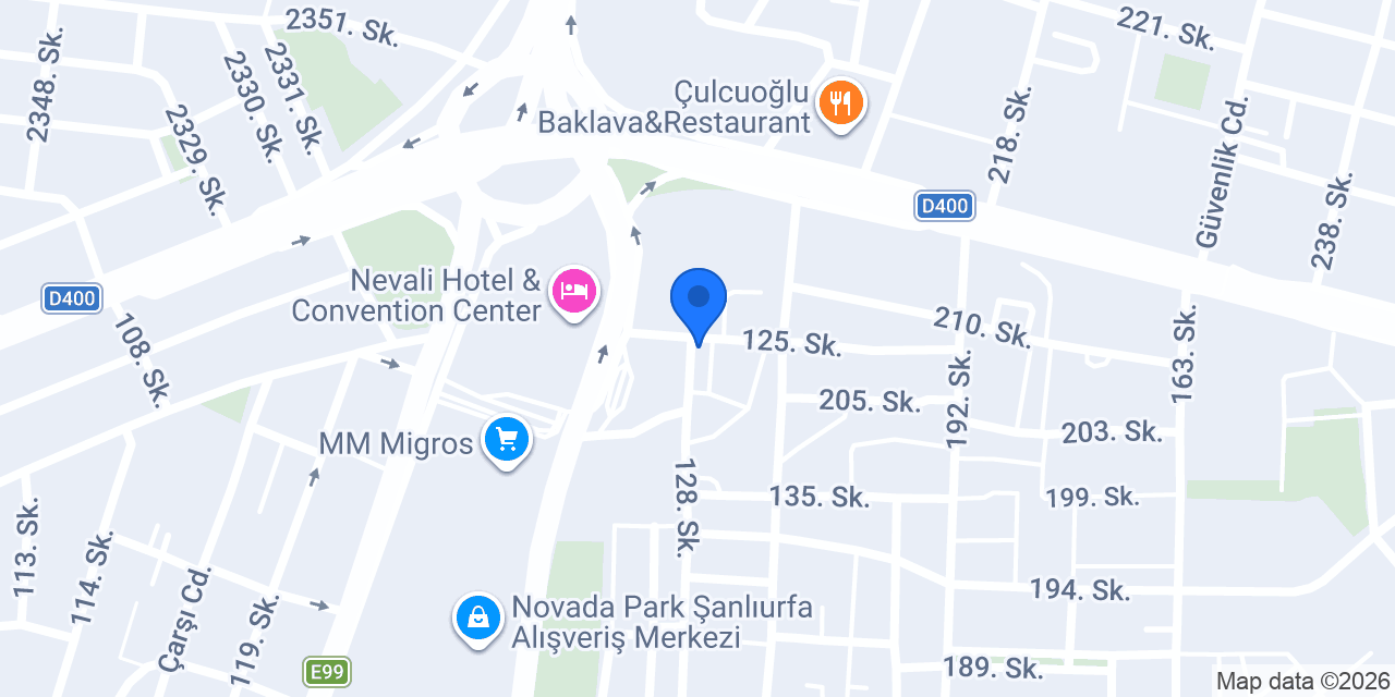 Şanlıurfa Rent A Car konumu