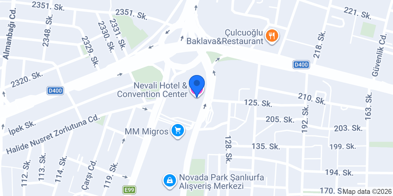 Nevali Hotel & Convention Center konumu