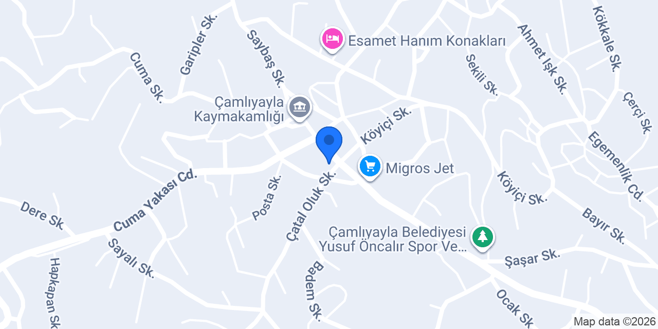 Florya Pastanesi Çamlıyayla konumu