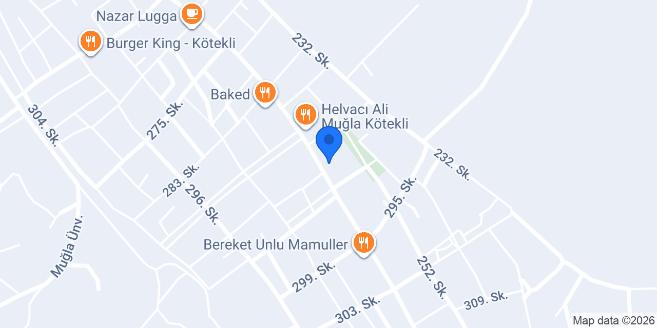 Muğla Ege Sürücü Kursu konumu