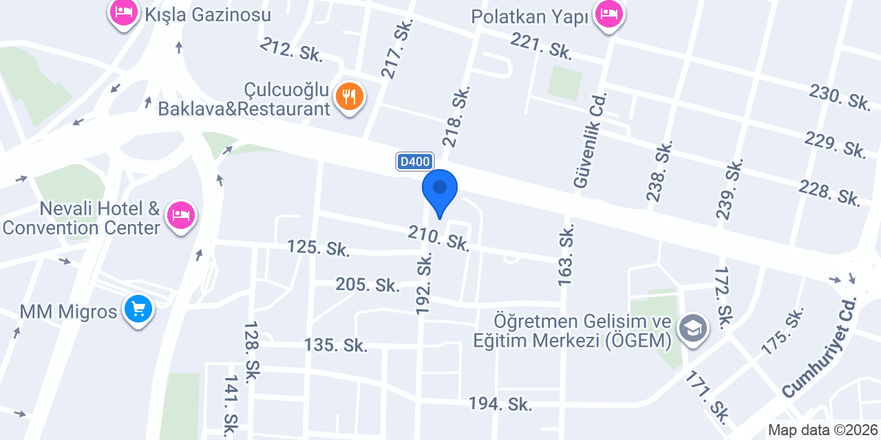 Hotel Vera Vip Şanlıurfa konumu