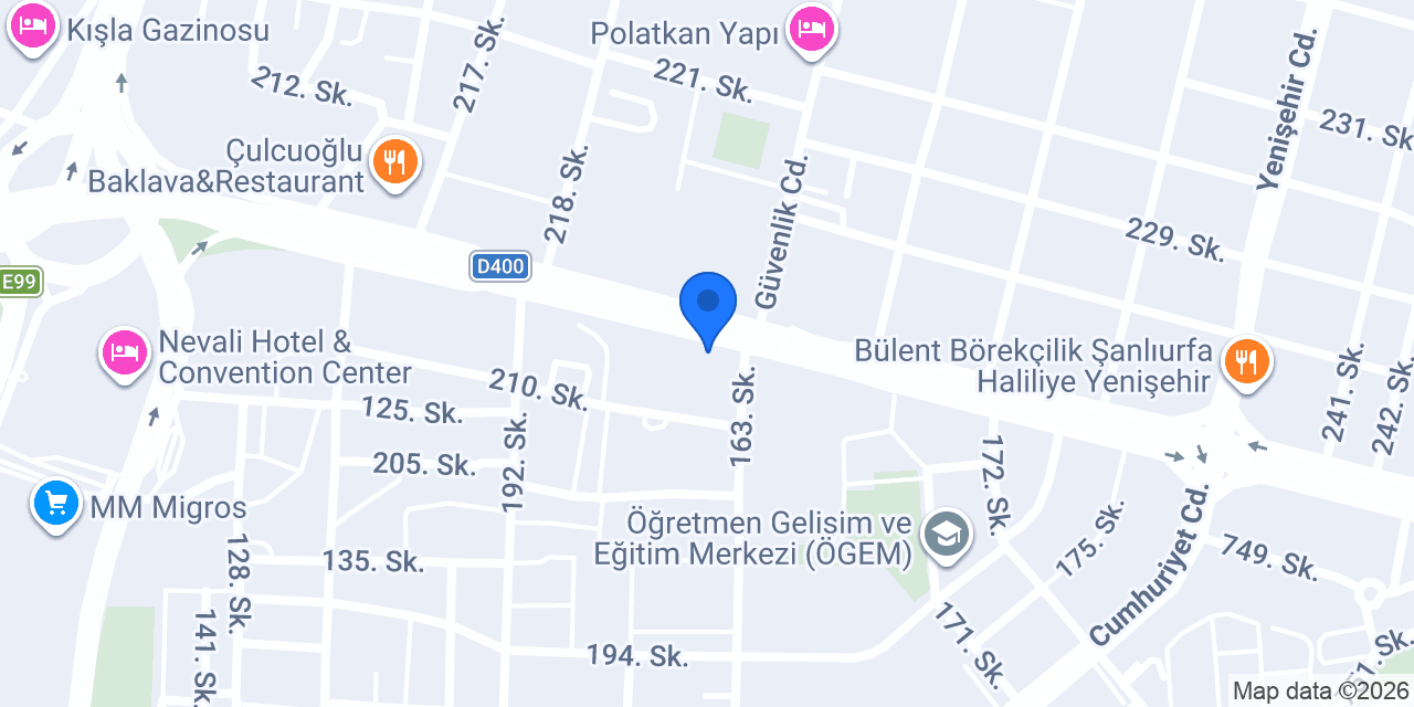 Keskin Döner konumu