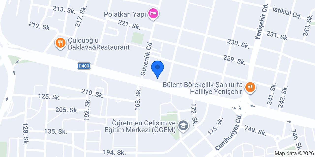 OTOREST ŞANLIURFA konumu