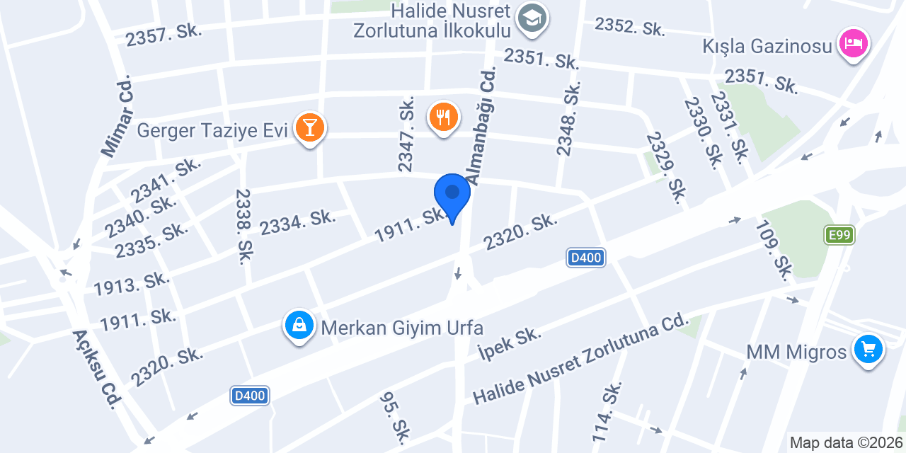 Ersöz Çiçekçilik konumu