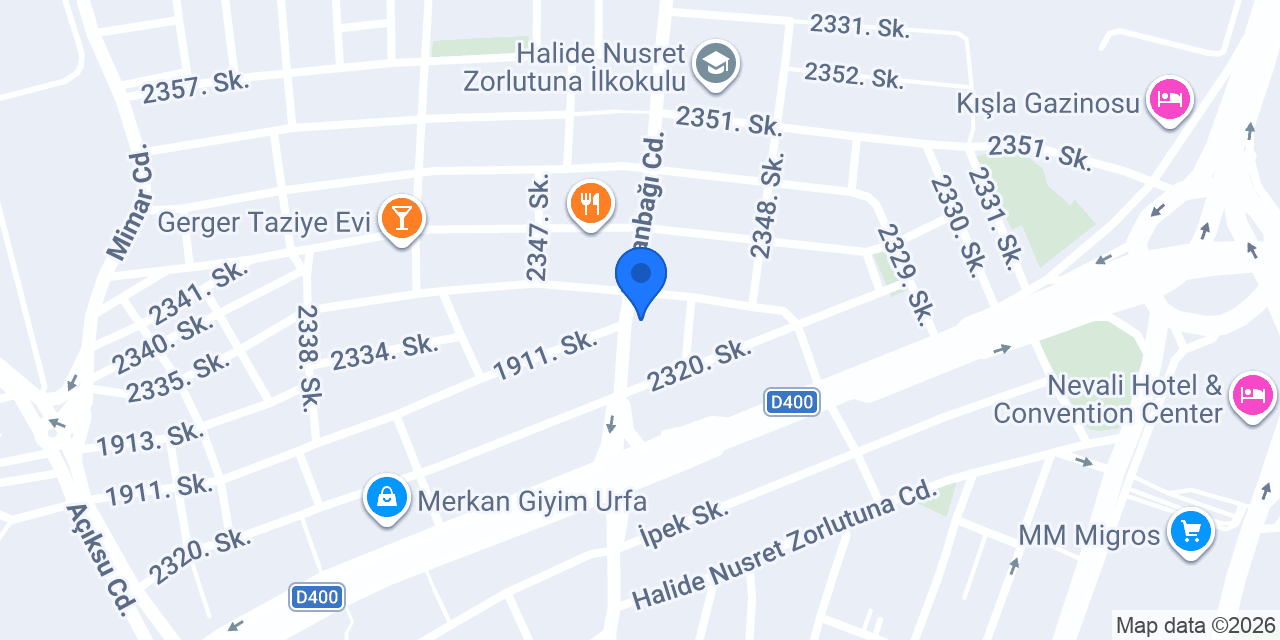 Şanlıurfa Hacamat eren konumu