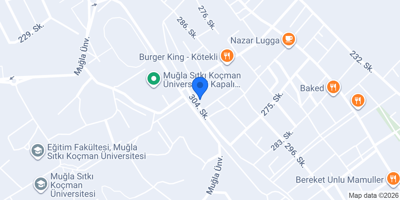 Residorm Muğla Öğrenci Yurdu konumu