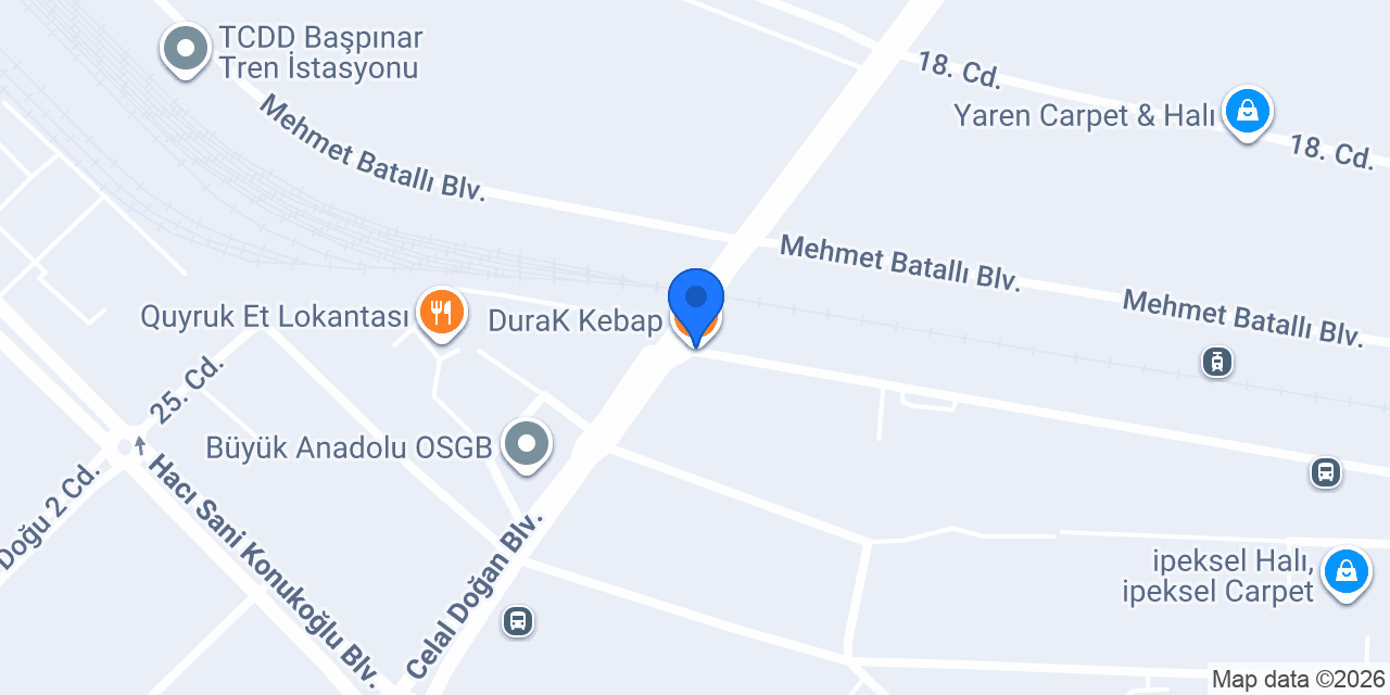 DuraK Kebap konumu