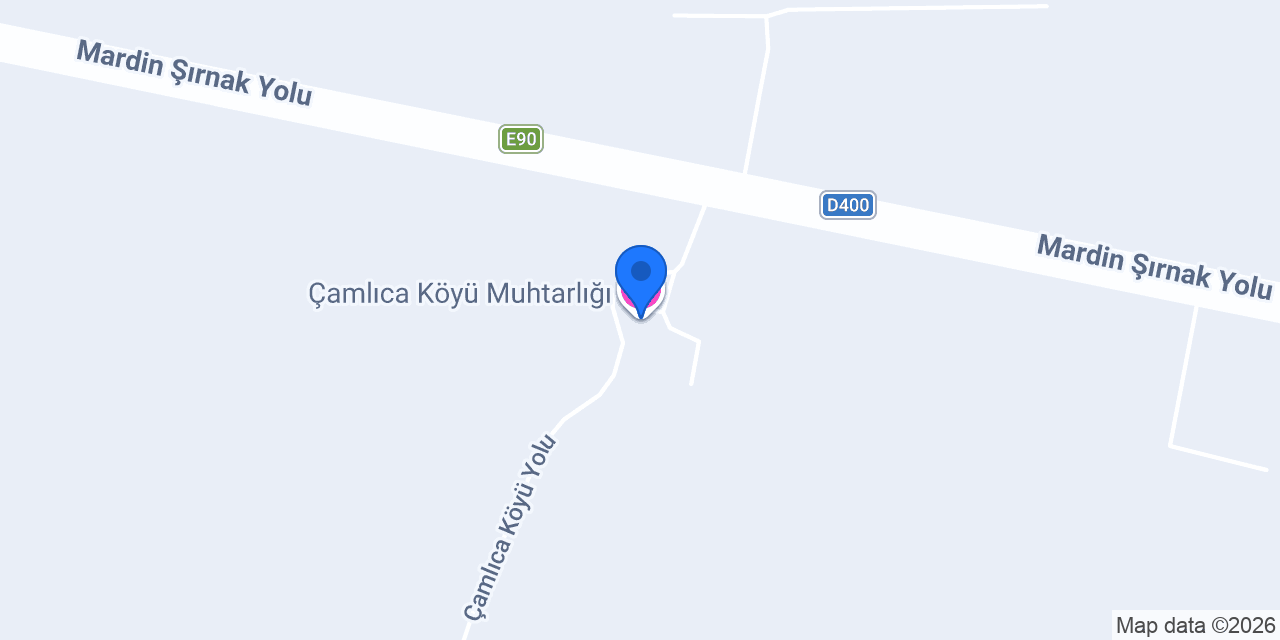 Çamlıca Köyü Muhtarlığı konumu