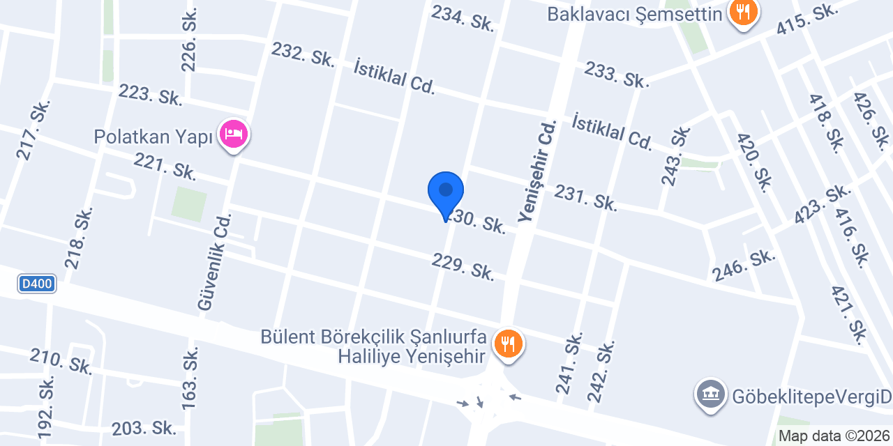 Şanlıurfa Kuaför Celal konumu