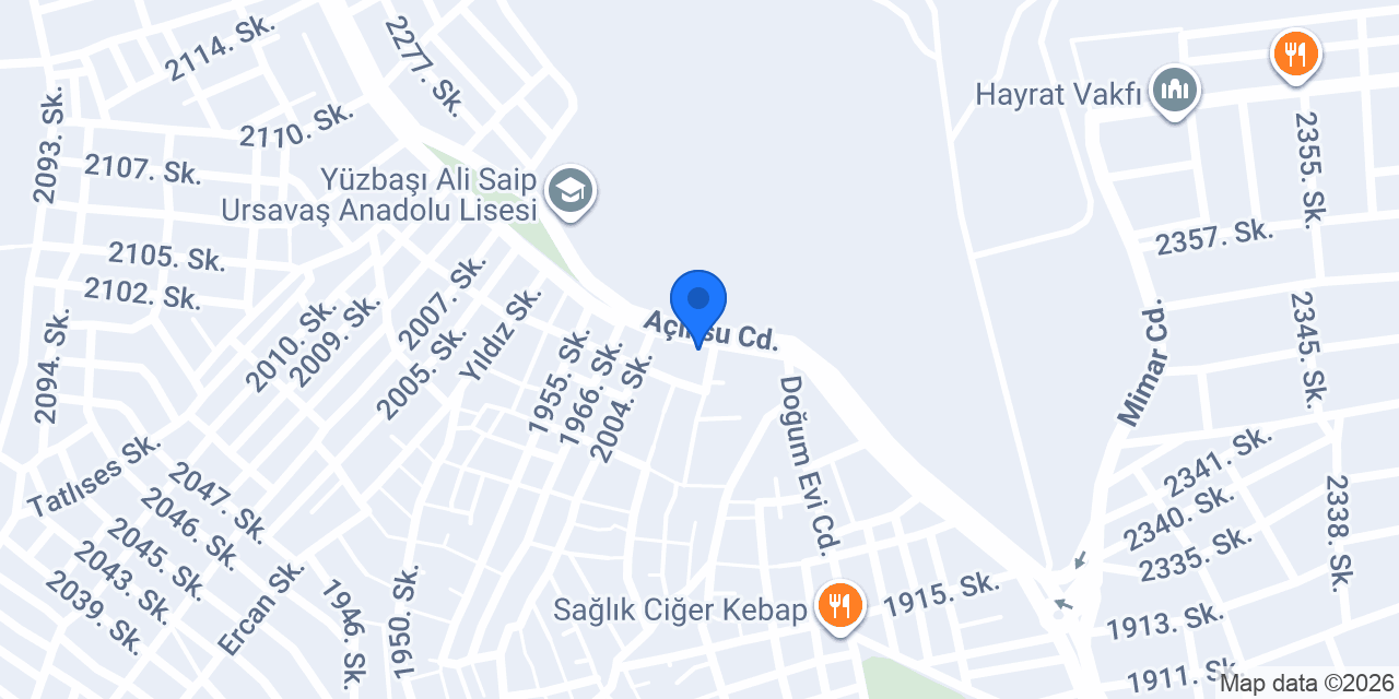 Urfa çiçekçi konumu