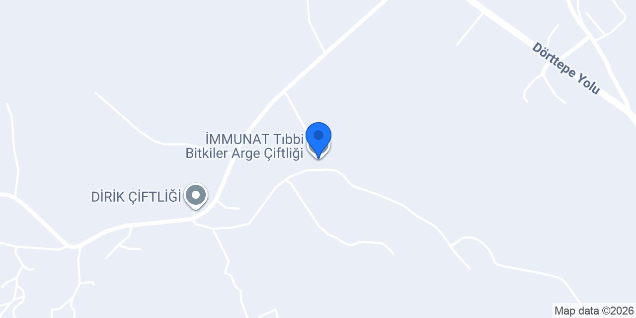 İMMUNAT Tıbbi Bitkiler Arge Çiftliği konumu