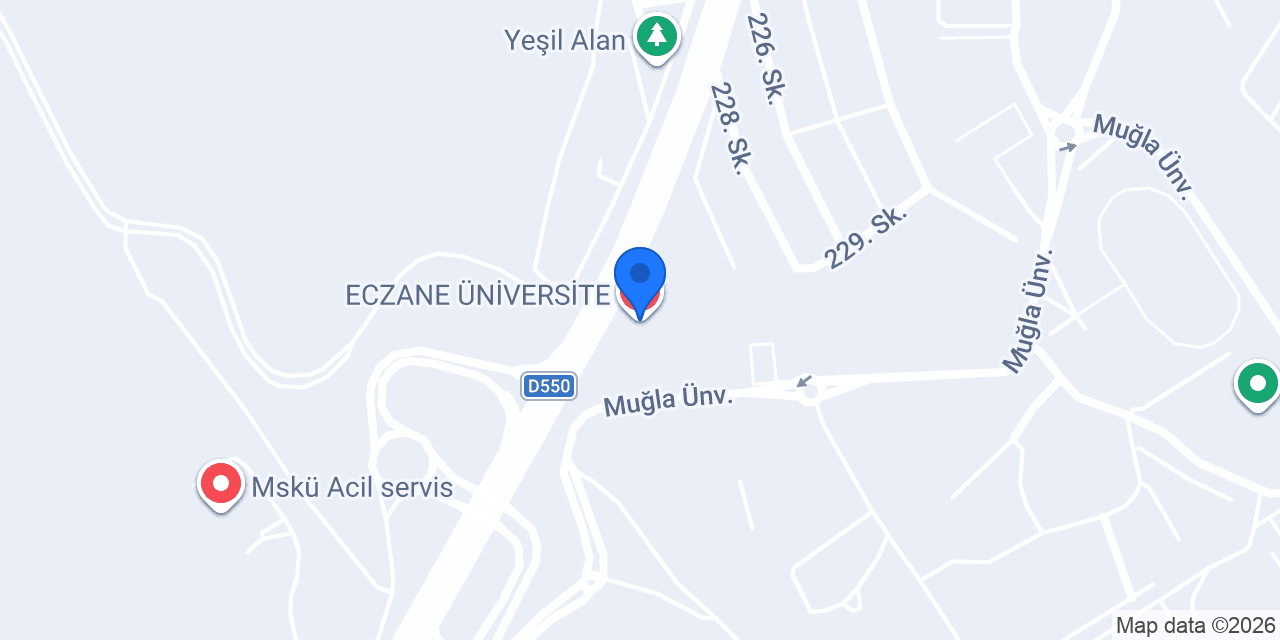 ECZANE ÜNİVERSİTE konumu