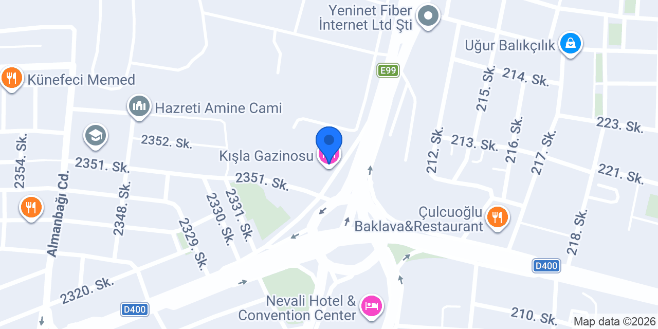 Kışla Gazinosu konumu