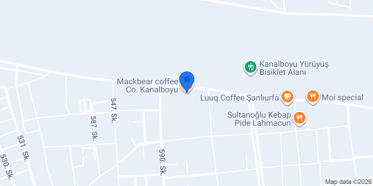 Mackbear coffee Co. Kanalboyu konumu