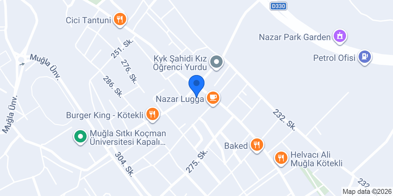 Kampüs Emlak Muğla konumu