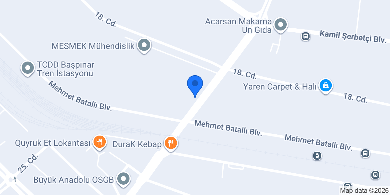 Yapı Kredi - Gaziantep Organize Sanayi Şubesi konumu