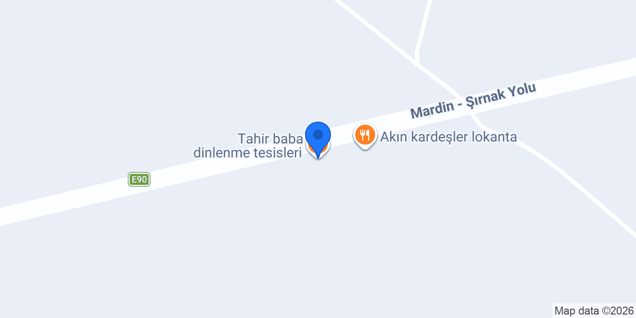 Tahir baba dinlenme tesisleri konumu