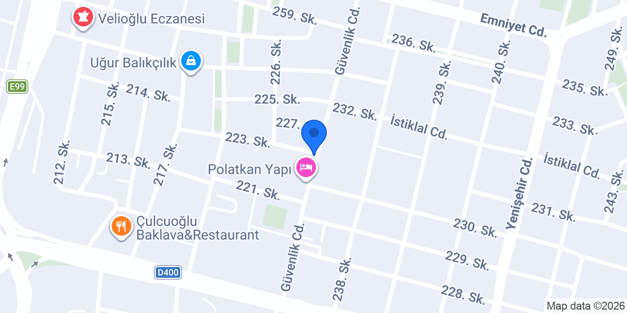 Derece Özel Öğretim Kursu konumu