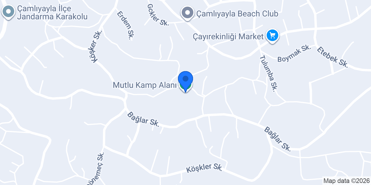Mutlu Kamp Alanı konumu
