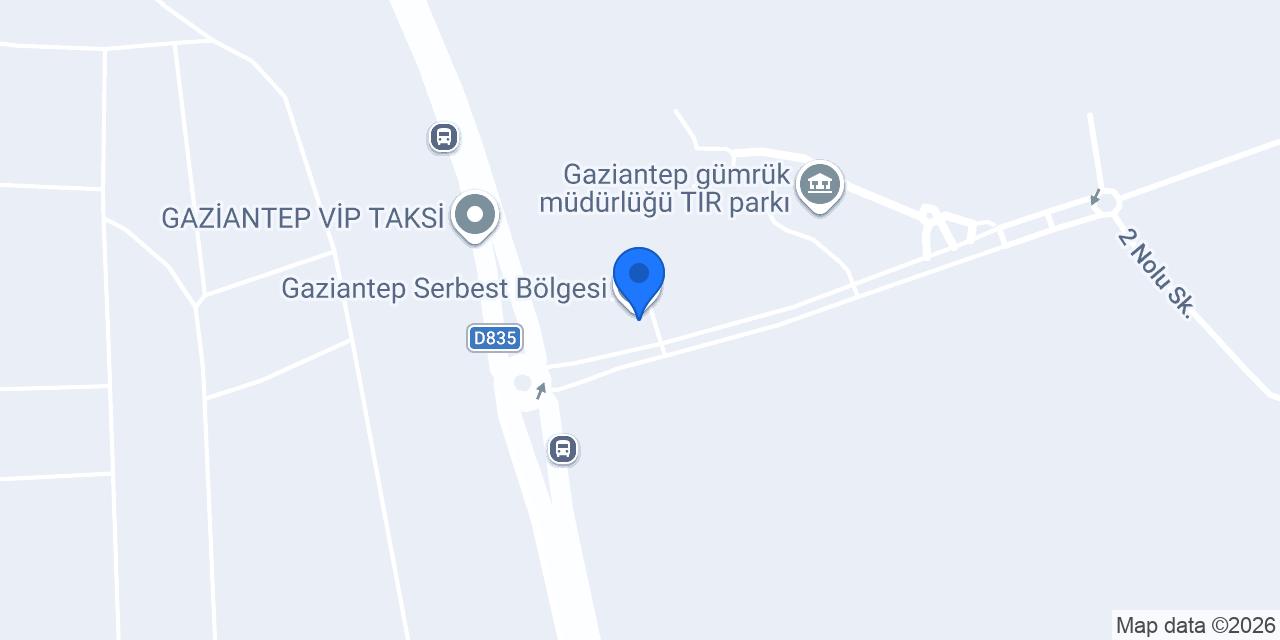 Gaziantep Serbest Bölgesi konumu