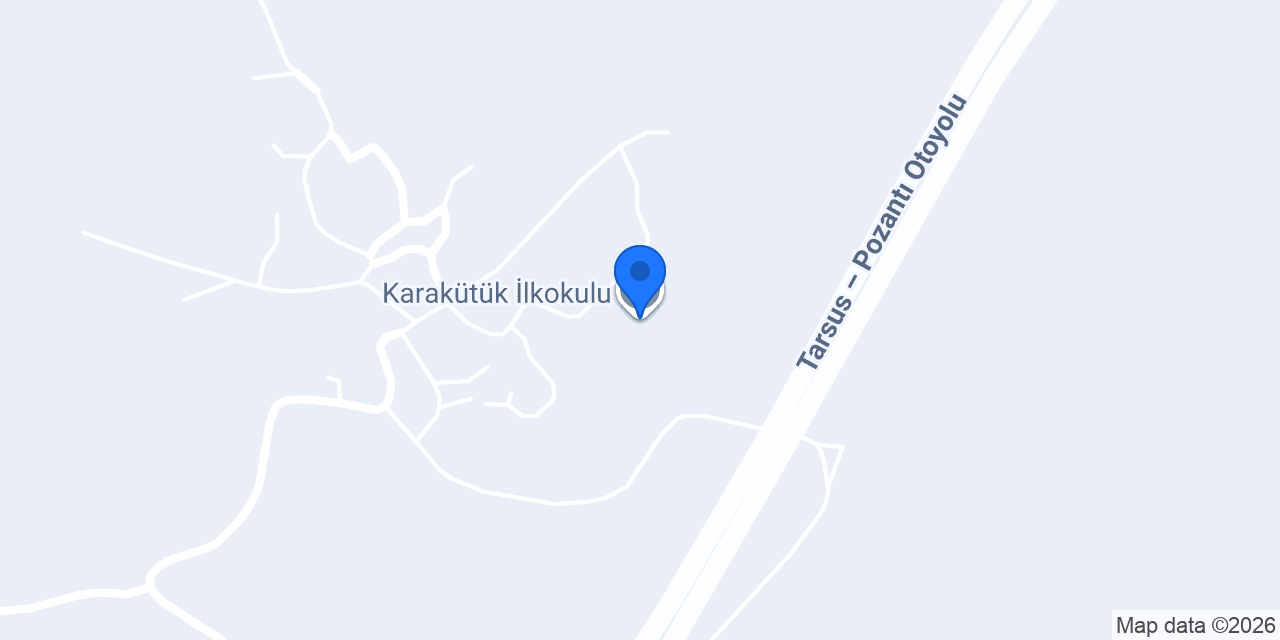 Karakütük İlkokulu konumu