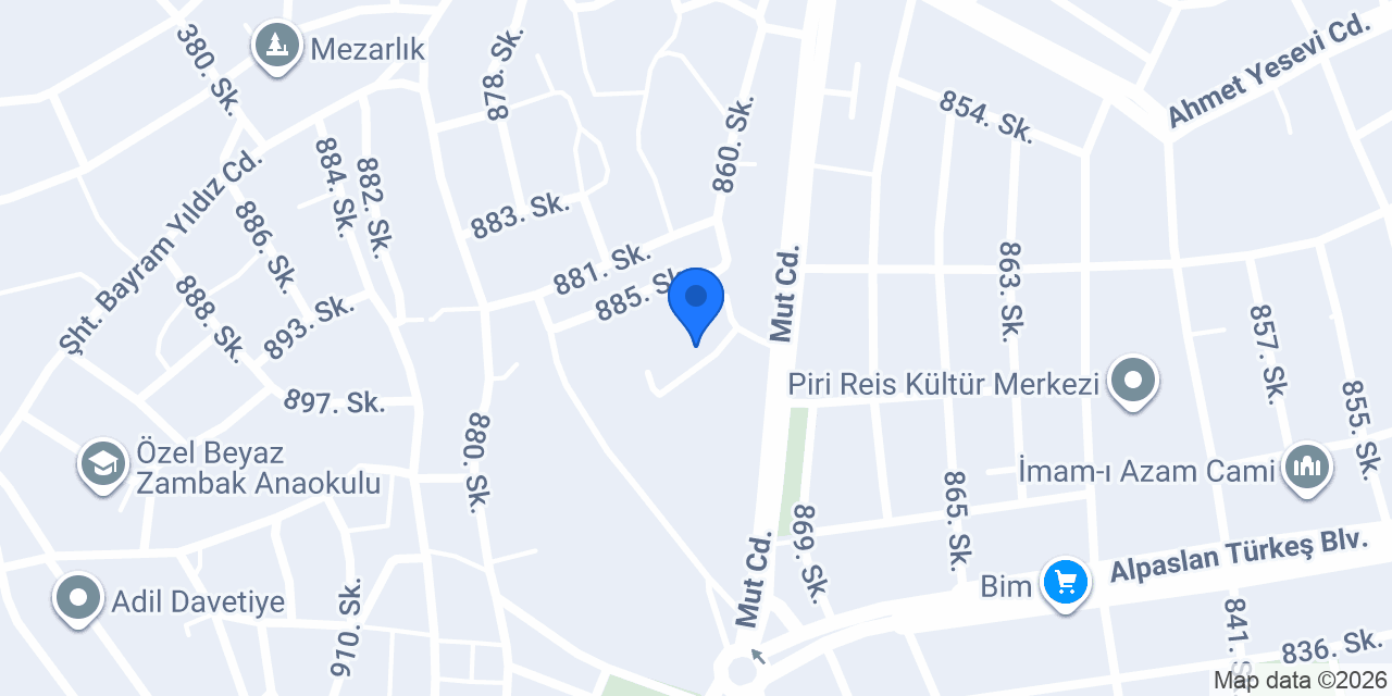 Karaman Ticaret İl Müdürlüğü konumu
