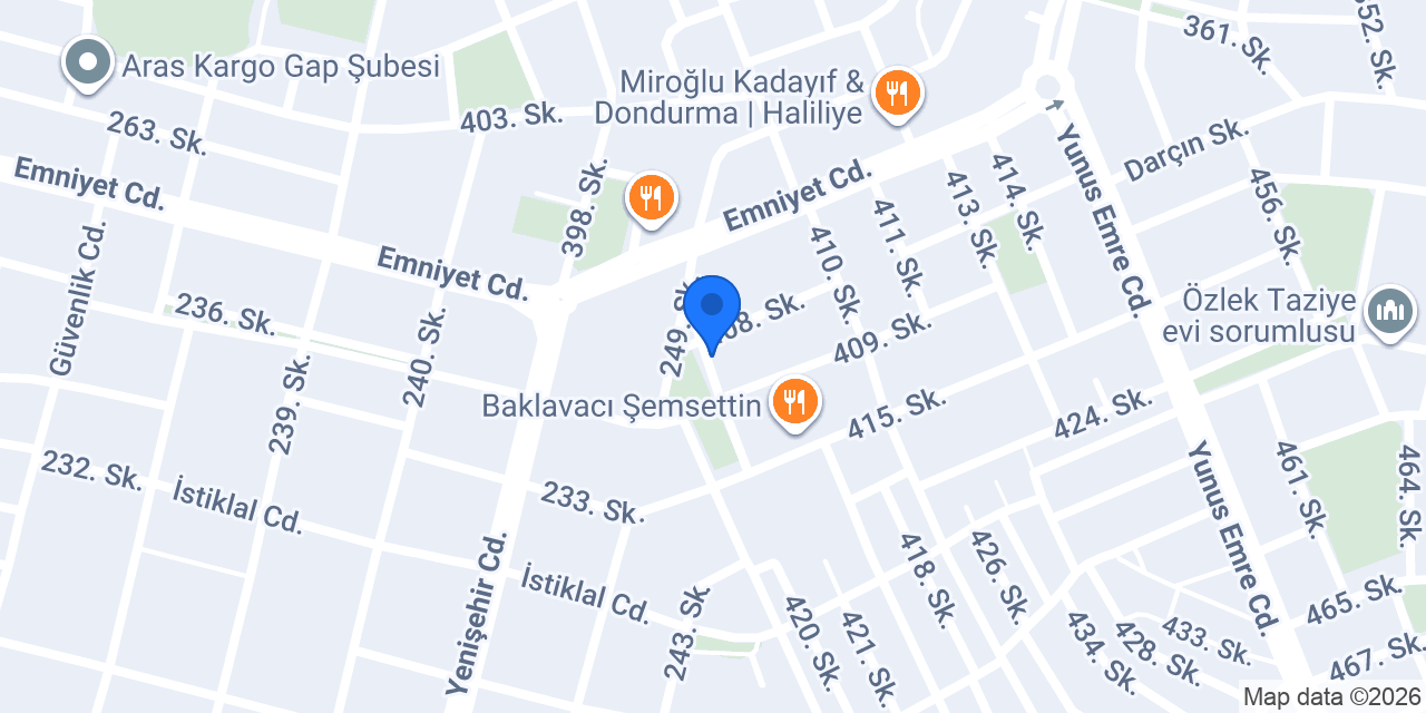 Damat Kuaför konumu